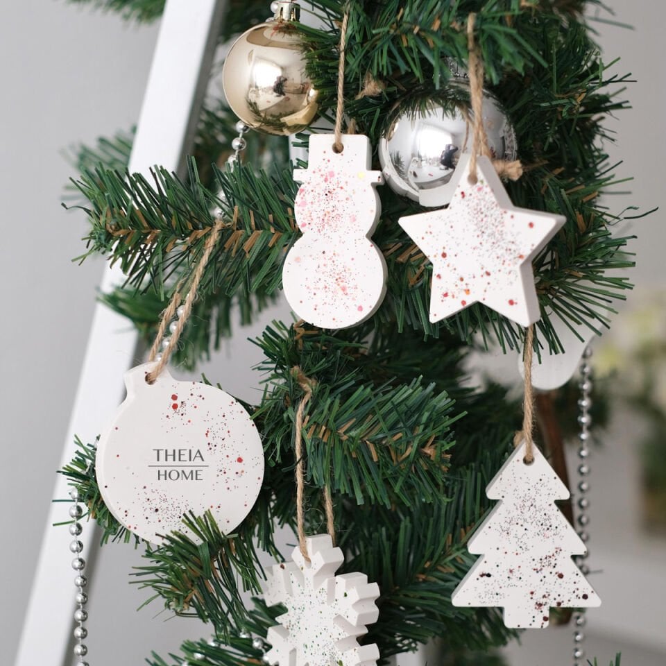 Yeni Yıl Temalı Dekoratif 6'lı Yılbaşı Ağaç Süsü