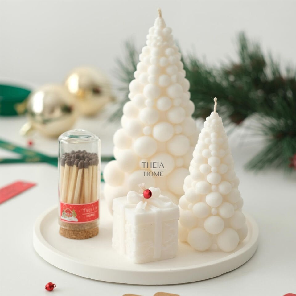 Yeni Yıl Hediye Seti – 14 / Mum & Kibrit & Sofistik Tabak