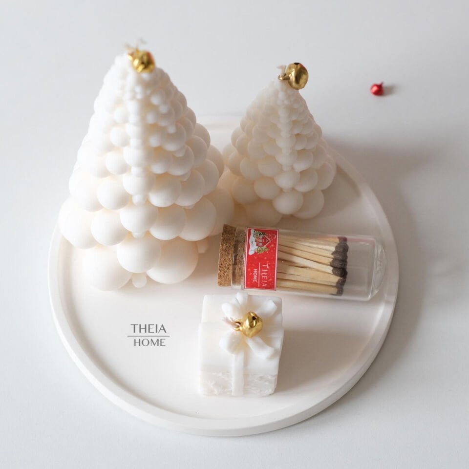 Yeni Yıl Hediye Seti – 14 / Mum & Kibrit & Sofistik Tabak