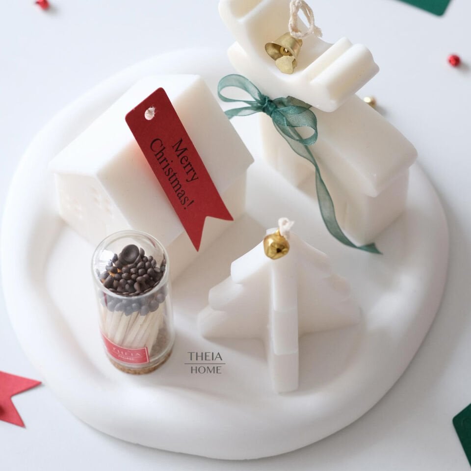 Yeni Yıl Hediye Seti – 7 / Mum & Kibrit & Bulut Tabak