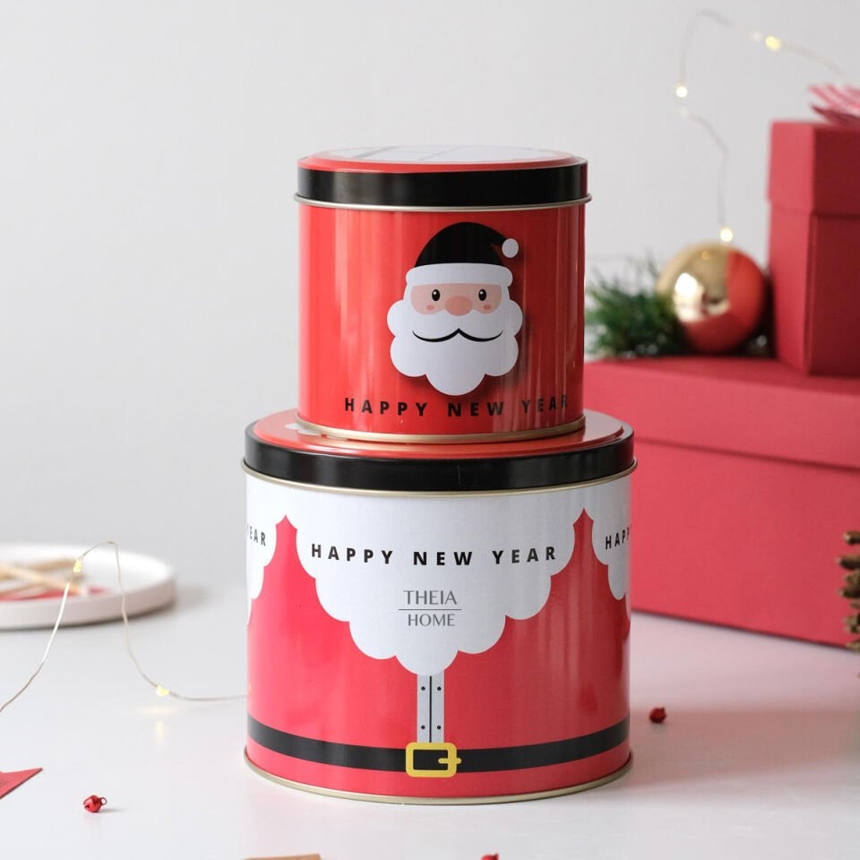 Yeni Yıl Temalı 2’li Metal Kutu