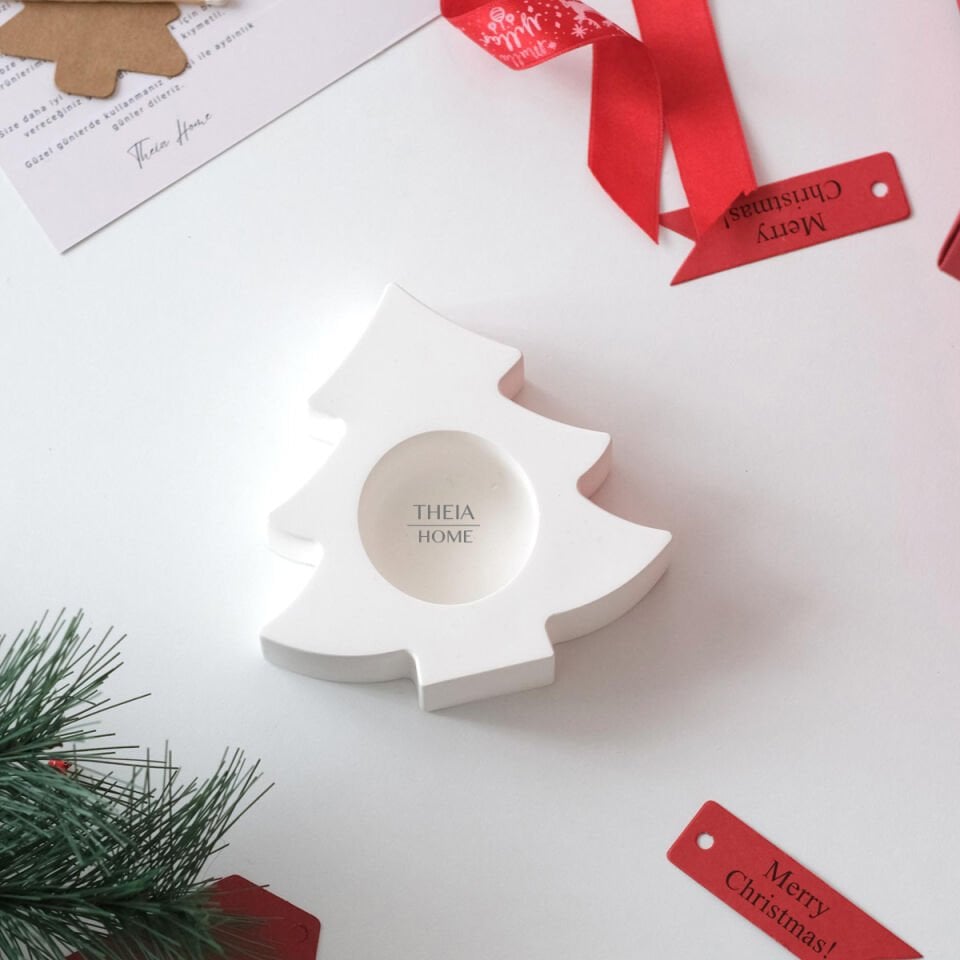 Yeni Yıl Temalı Tealight Mumluk