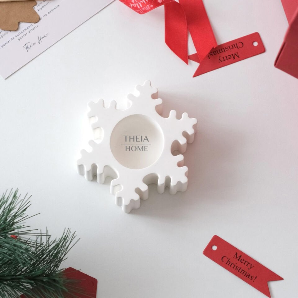 Yeni Yıl Temalı Tealight Mumluk