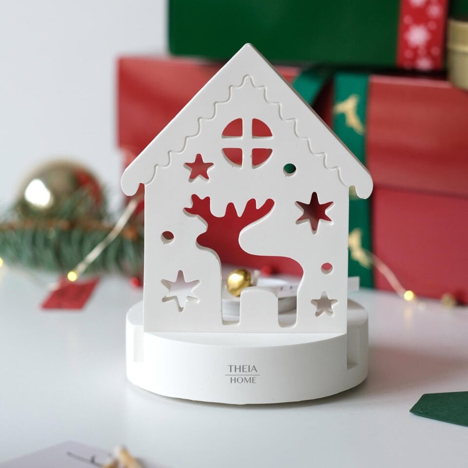 Yeni Yıl Temalı Tealight Mumluk