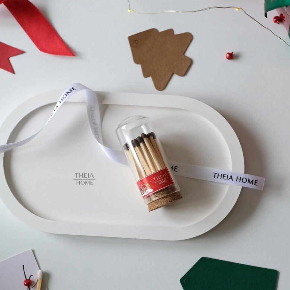 Yeni Yıl Temalı Cam Fanusta Kibrit