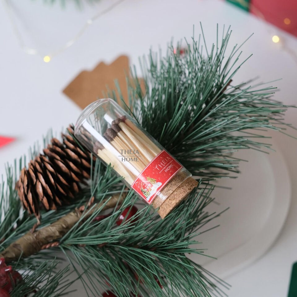 Yeni Yıl Temalı Cam Fanusta Kibrit