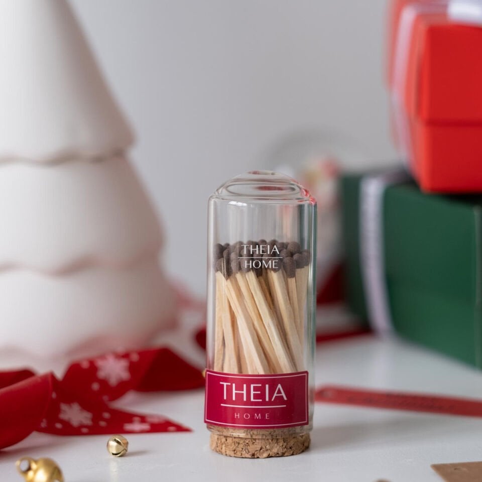 Yeni Yıl Temalı Cam Fanusta Kibrit