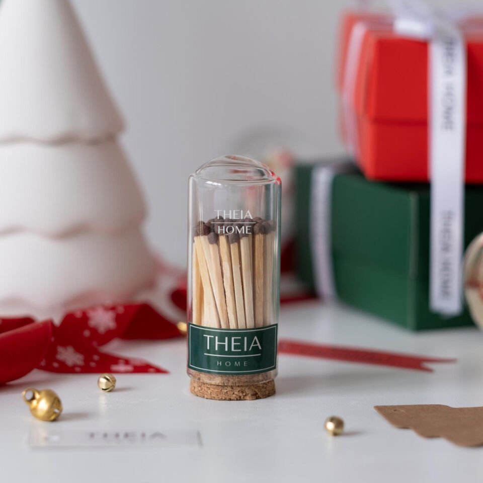 Yeni Yıl Temalı Cam Fanusta Kibrit