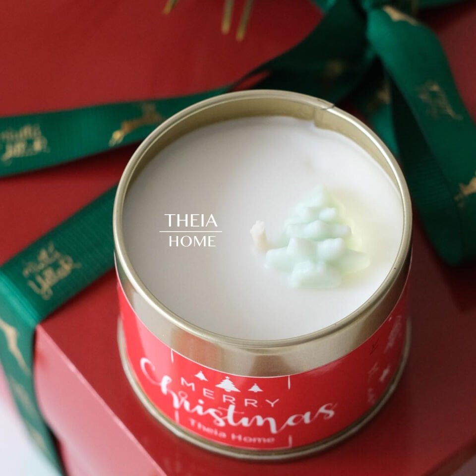 Yeni Yıl Temalı Metal Kutu Mum