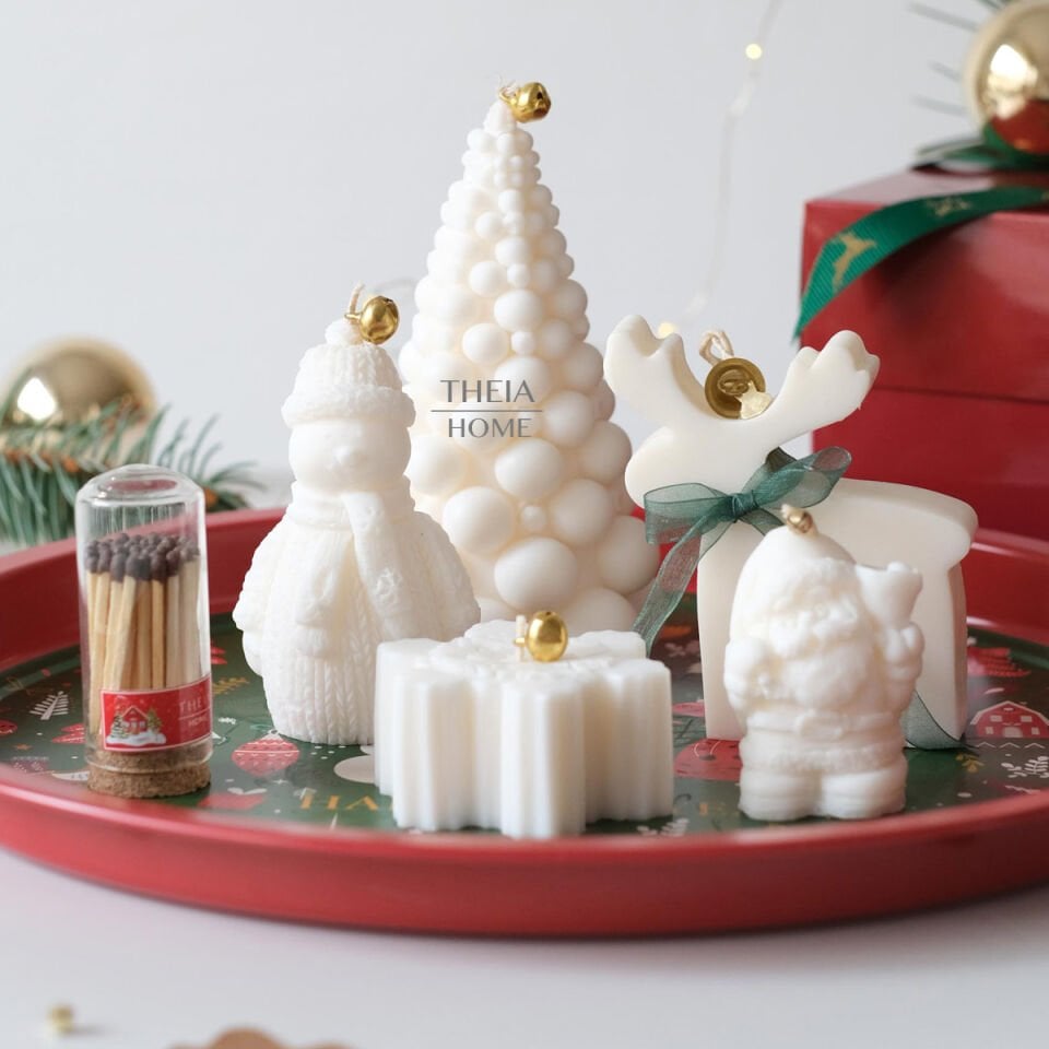 Yeni Yıl Hediye Seti - 1 / Mum & Tepsi