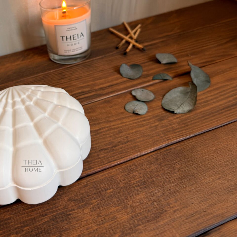 İnci Kabuğu Model Kapaklı Dekoratif Obje