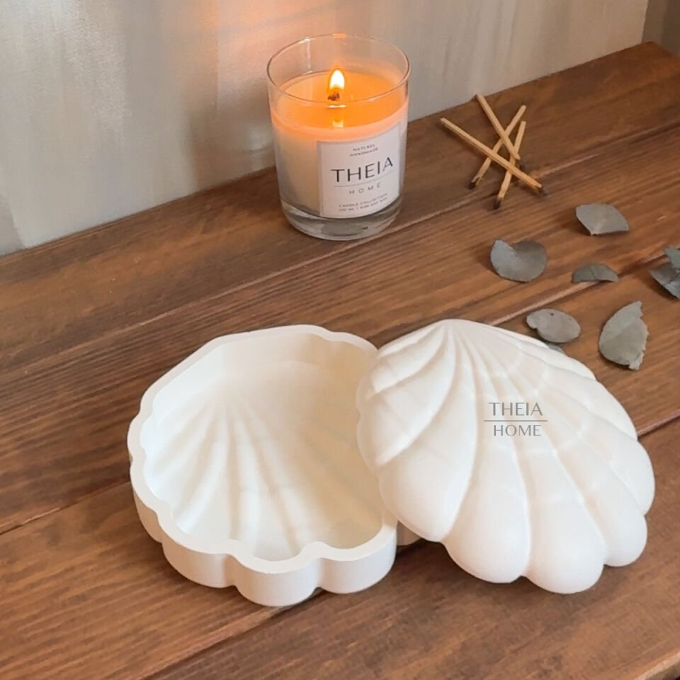 İnci Kabuğu Model Kapaklı Dekoratif Obje