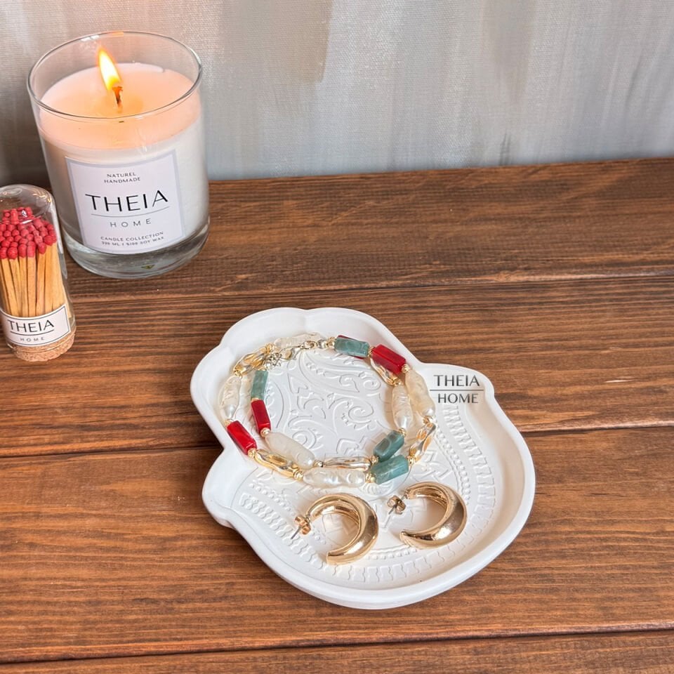 El Figürlü Dekoratif Tabak