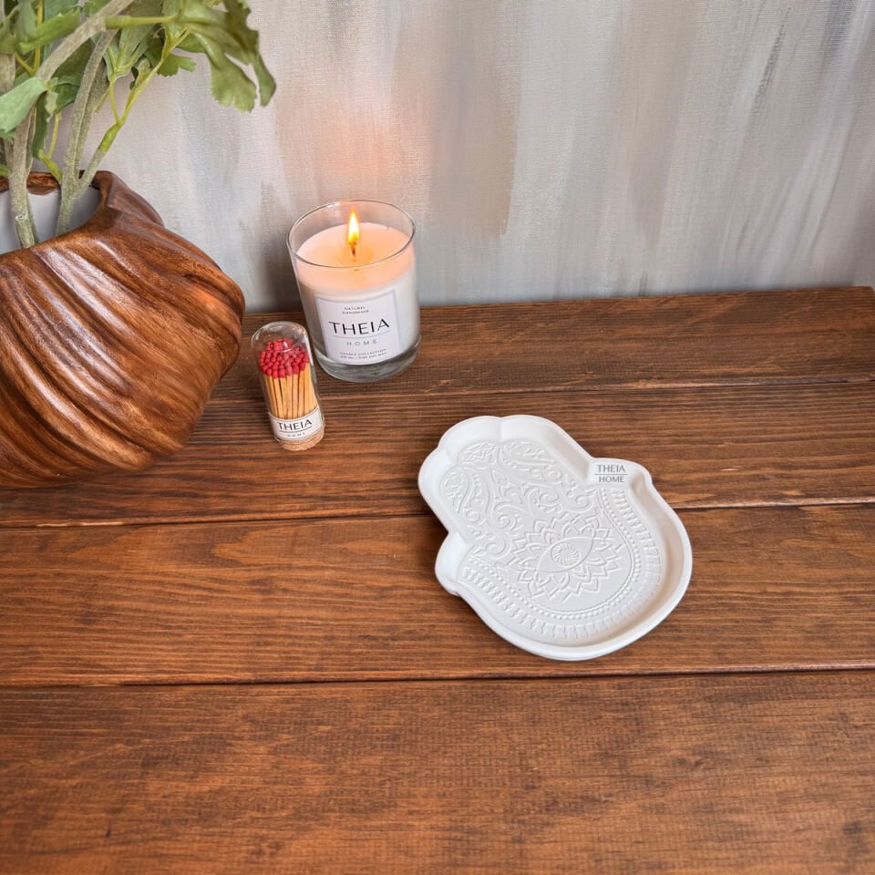 El Figürlü Dekoratif Tabak