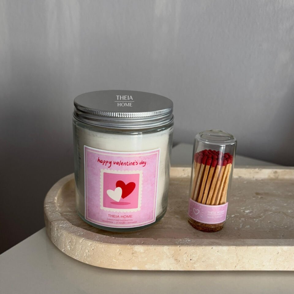 Metal Kapaklı Cam Kavanozda Vegan Soya Mum