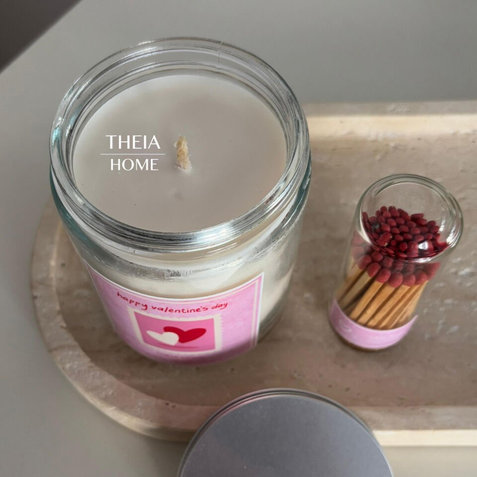 Metal Kapaklı Cam Kavanozda Vegan Soya Mum