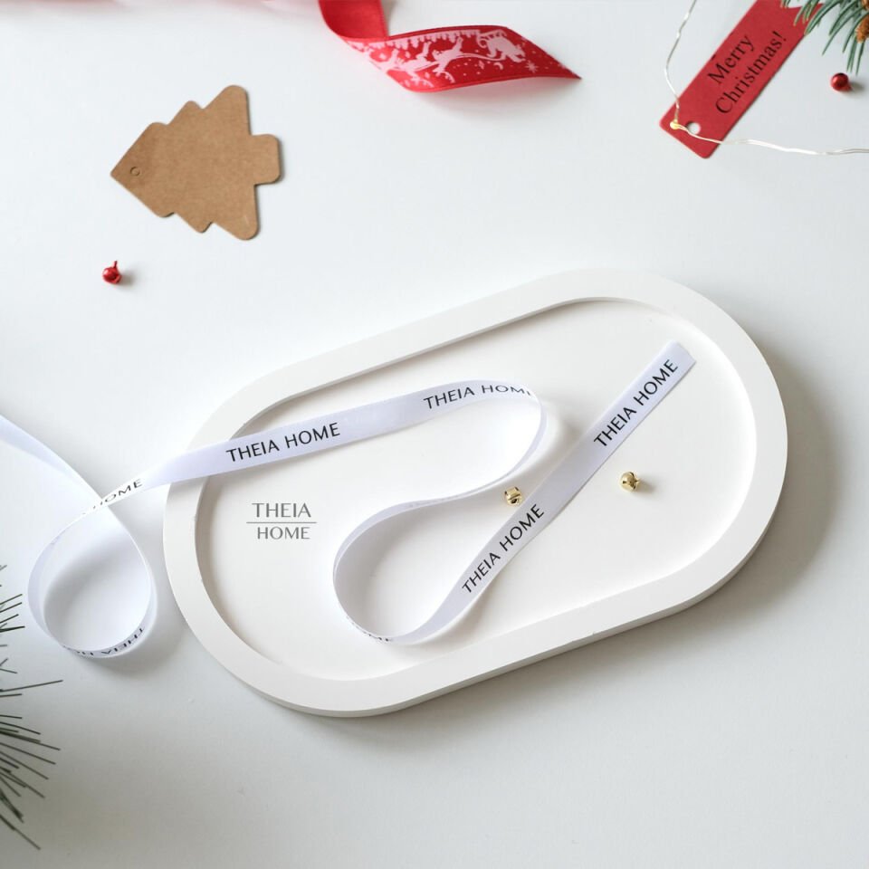 Büyük Oval Dekoratif Tabak – Mum / Takı / Sunum Tabağı