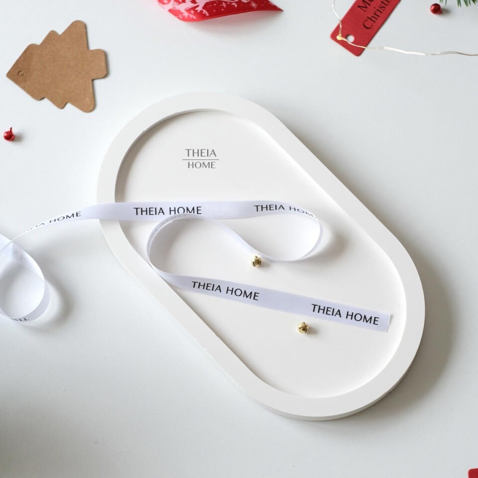 Büyük Oval Dekoratif Tabak – Mum / Takı / Sunum Tabağı