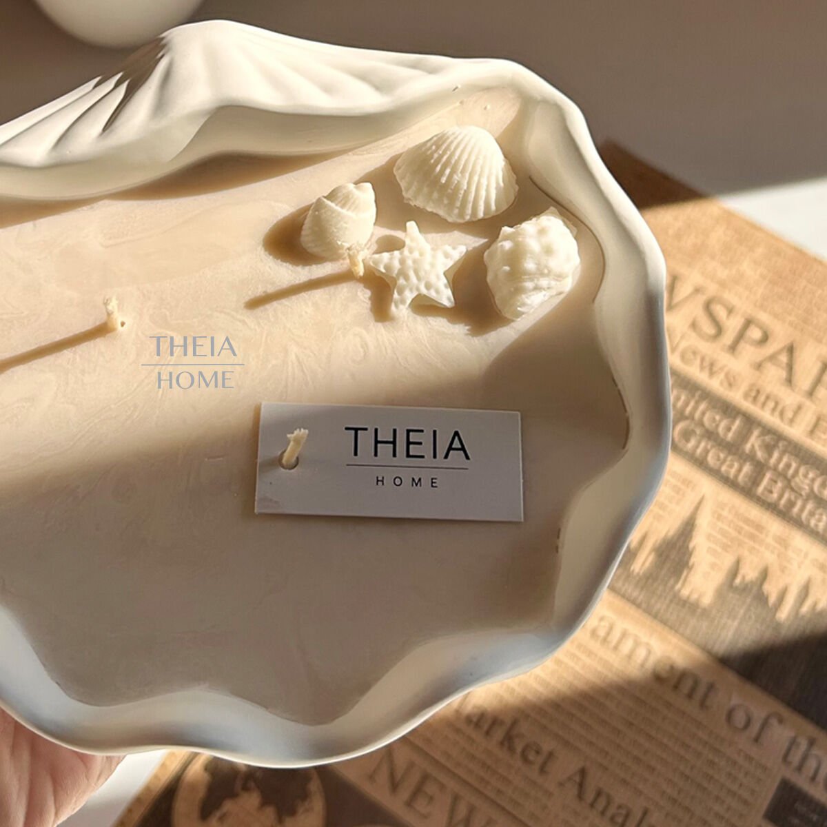 Büyük Deniz Kabuğu Mumluk – Vanilya Kokulu