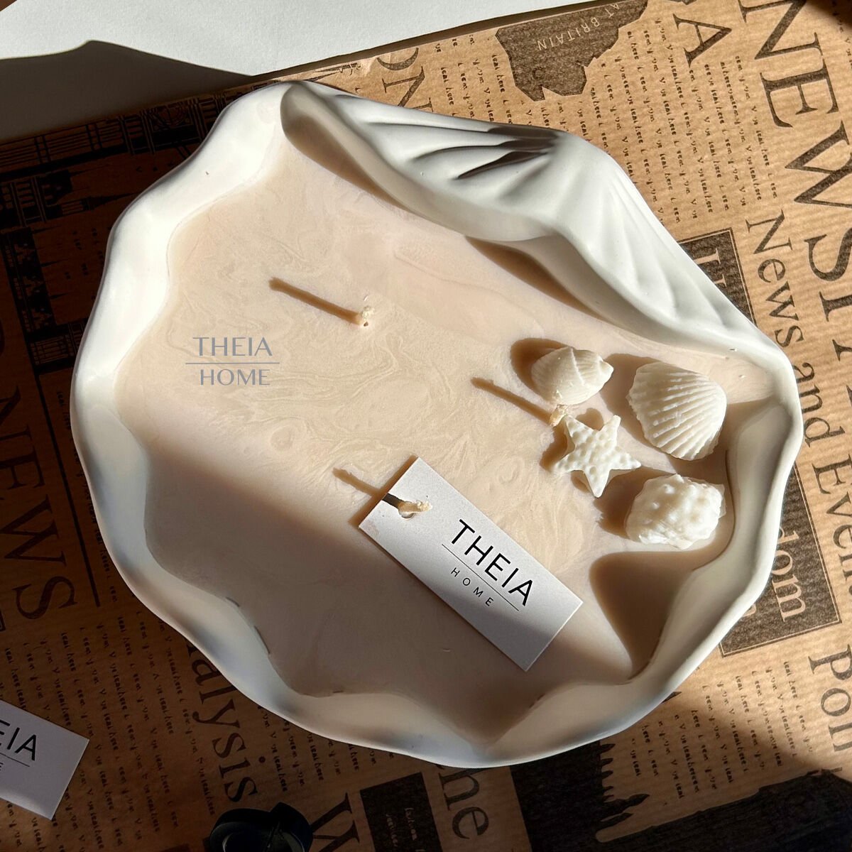 Büyük Deniz Kabuğu Mumluk – Vanilya Kokulu