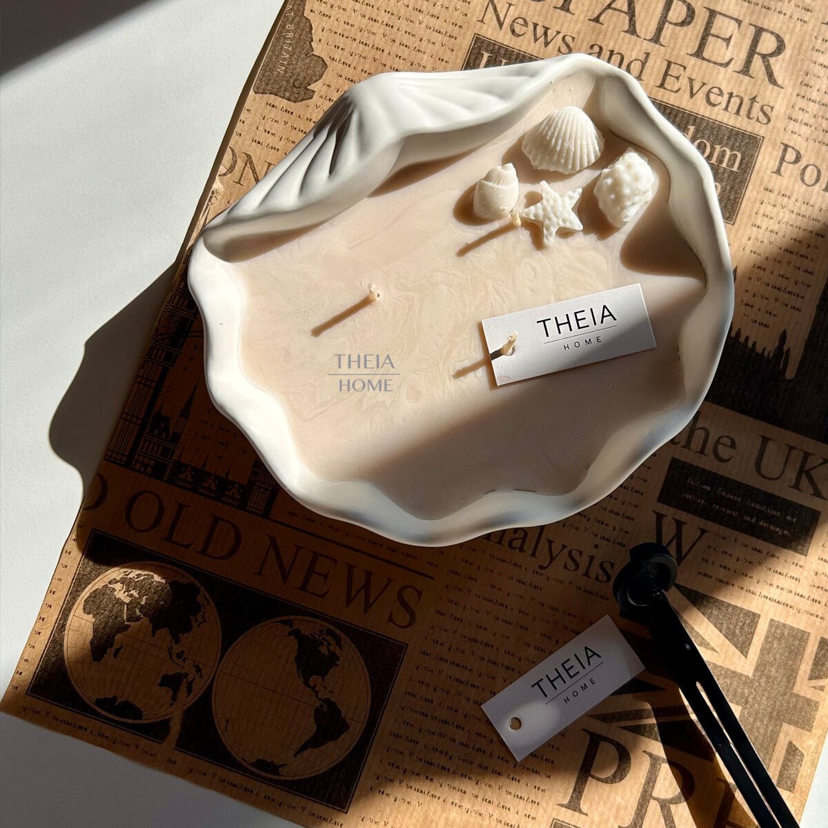 Büyük Deniz Kabuğu Mumluk – Vanilya Kokulu