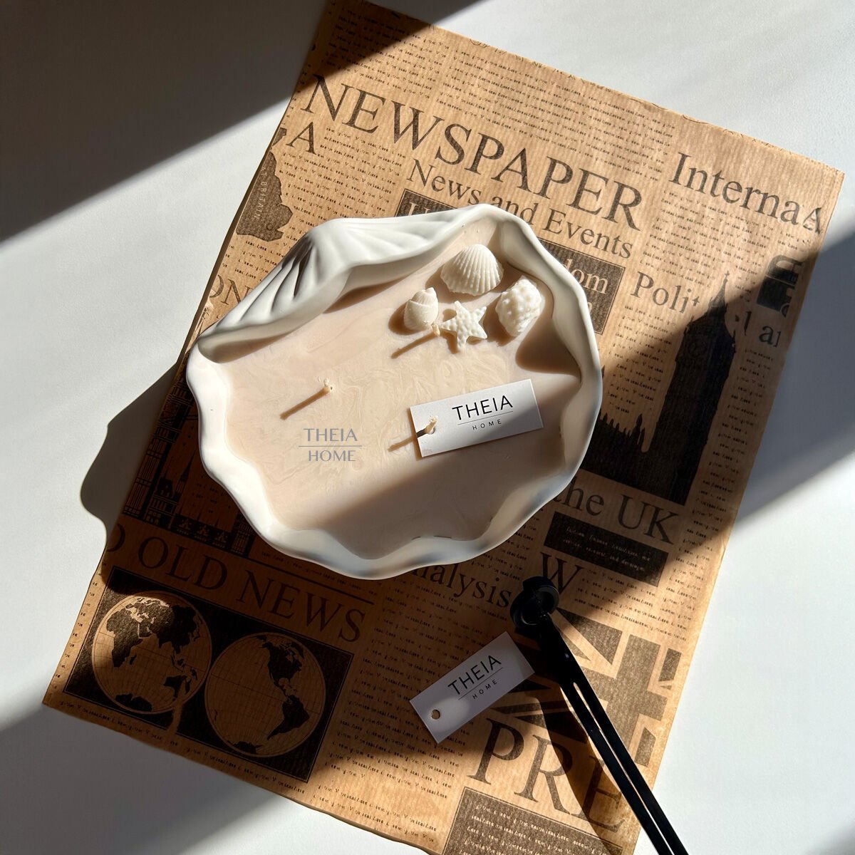 Büyük Deniz Kabuğu Mumluk – Vanilya Kokulu