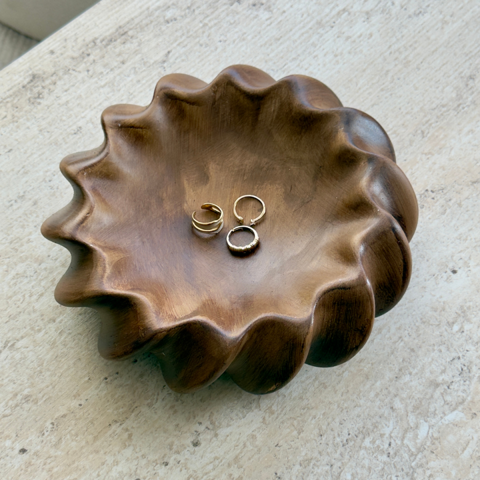 Seramik Sarmaşık Model Ahşap Görünümlü Dekoratif Obje