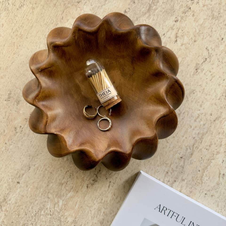 Seramik Sarmaşık Model Ahşap Görünümlü Dekoratif Obje