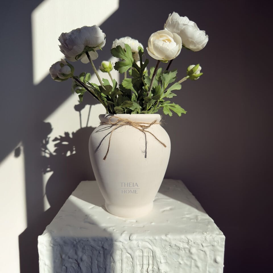 Seramik Rustik Vazo (Mat Dokulu)