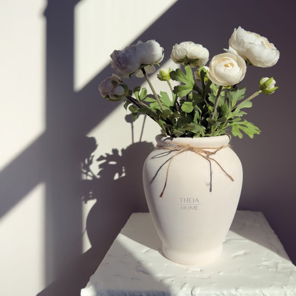 Seramik Rustik Vazo (Mat Dokulu)