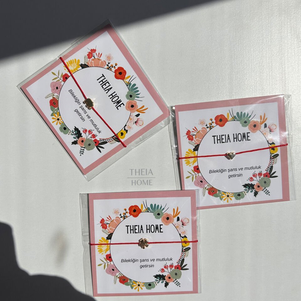 3’lü Şans Bilekliği – Fil, Yonca ve Kalp