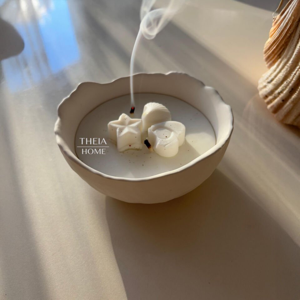 Dekoratif Kasede Vanilya Esanslı Soyawax Mum