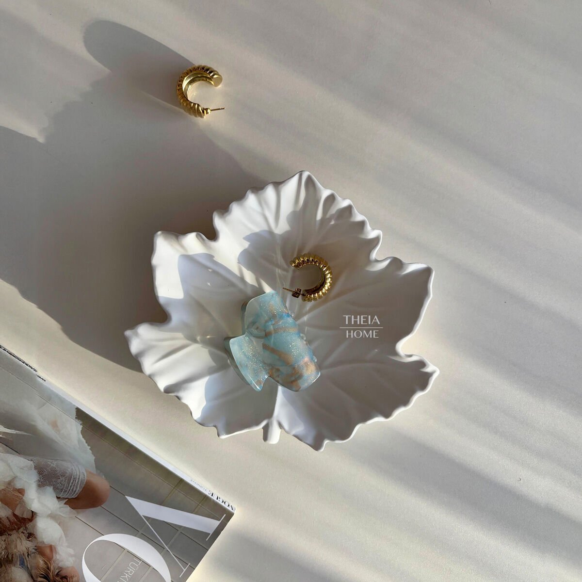 Dekoratif Takı Tabağı Yaprak Model