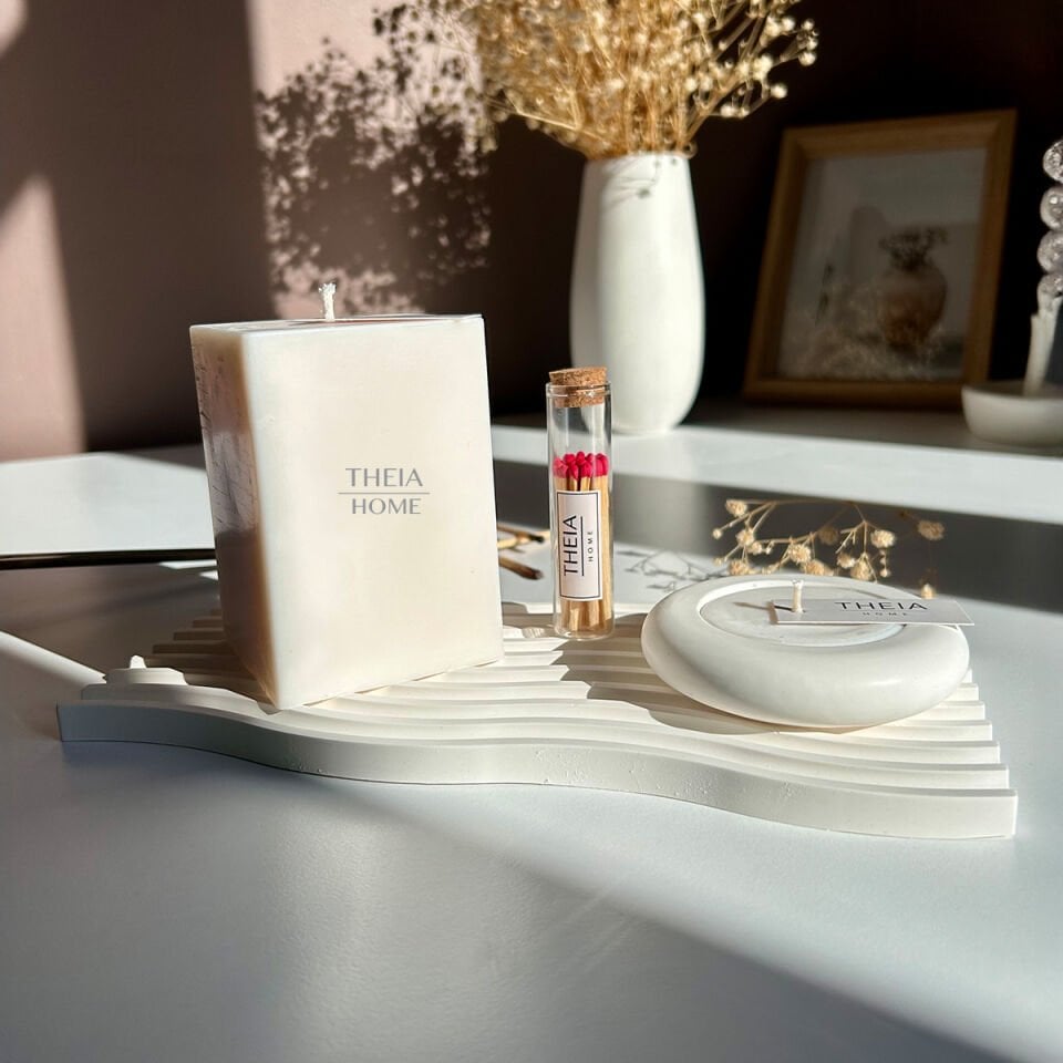 4’lü Soya Mum & Tabak Seti – Vanilya Kokulu