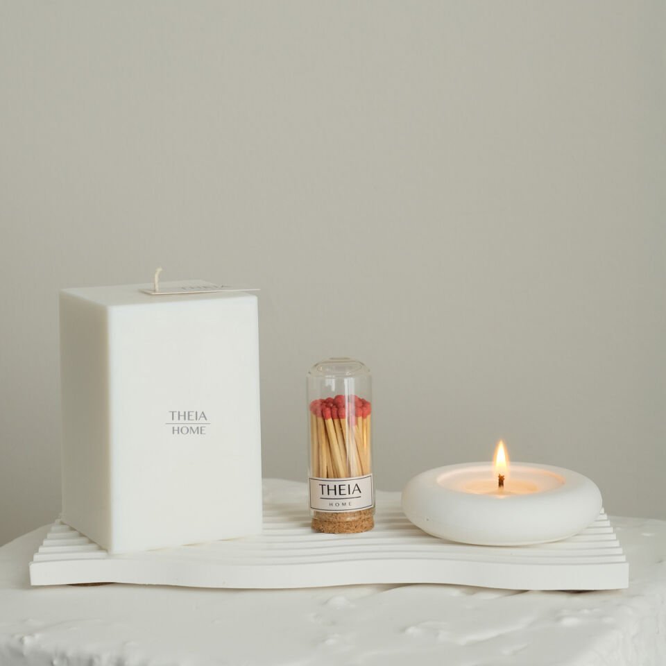 4’lü Soya Mum & Tabak Seti – Vanilya Kokulu