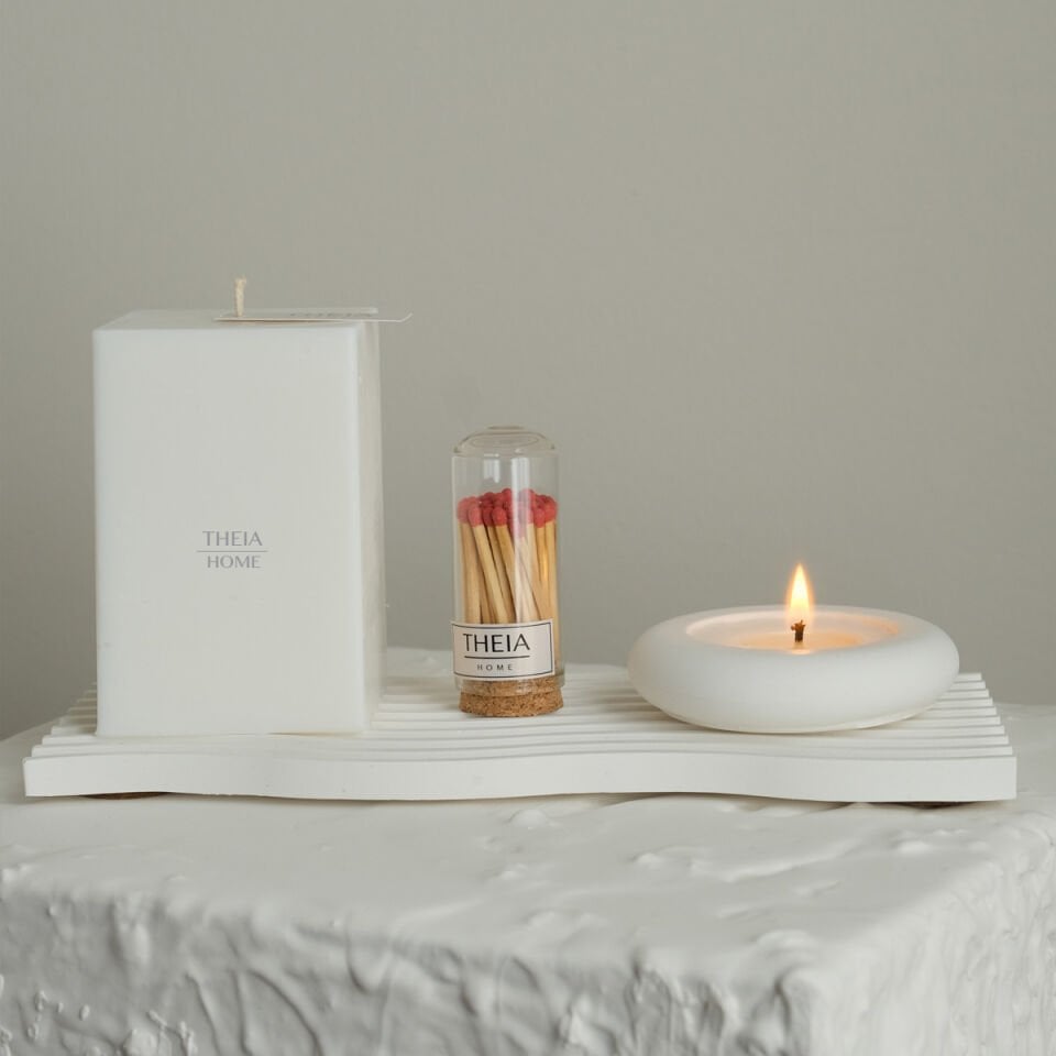 4’lü Soya Mum & Tabak Seti – Vanilya Kokulu