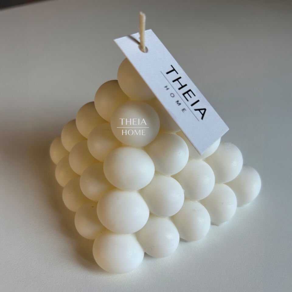 Piramit Bubble Model Vegan Soya Mum Vanilya Kokulu