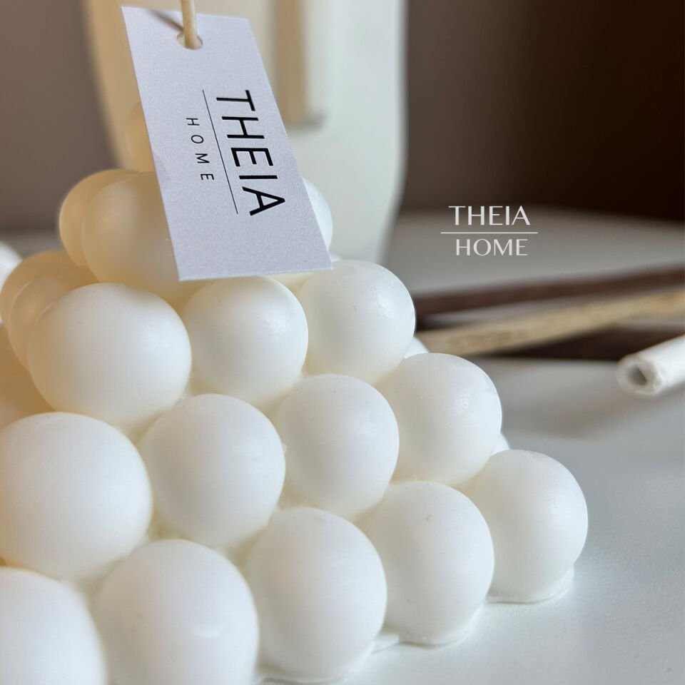 Piramit Bubble Model Vegan Soya Mum Vanilya Kokulu