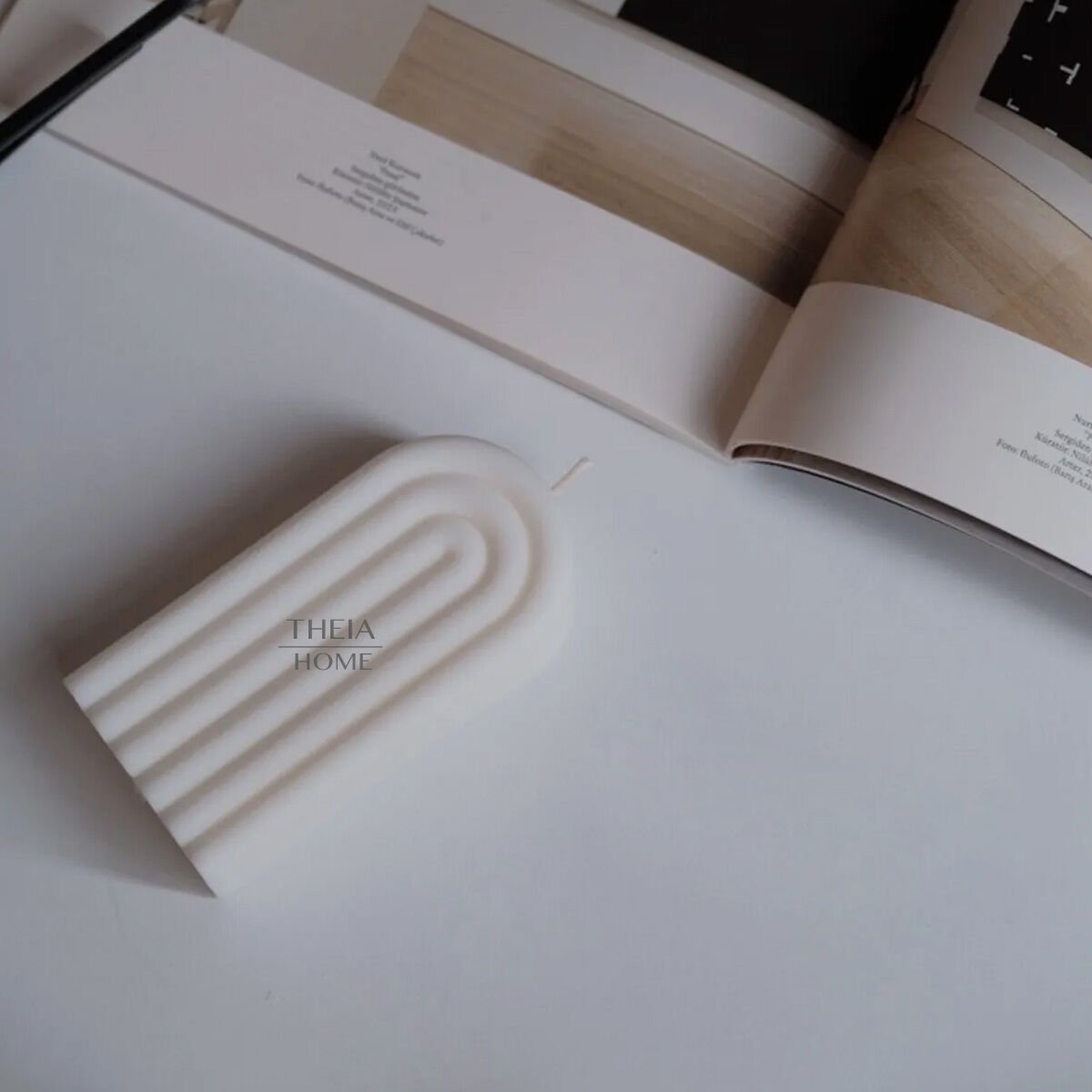 Gökkuşağı Model Soya Mum – Vanilya Kokulu