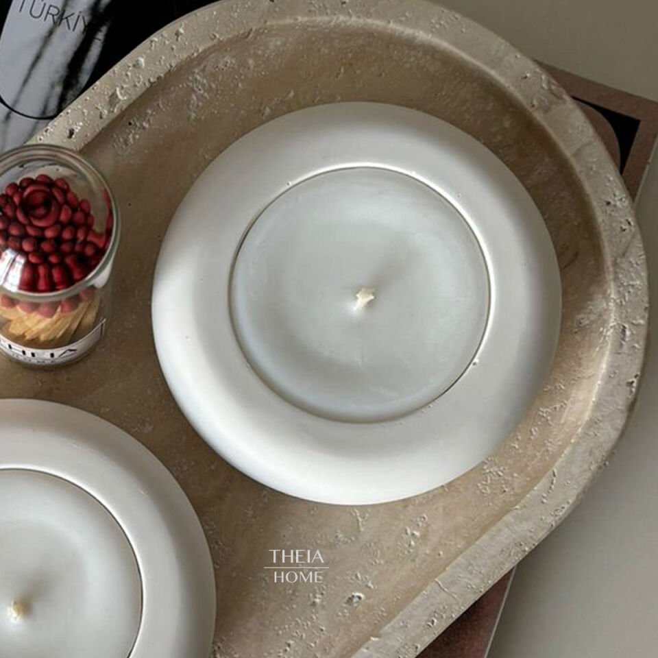 3’lü Yuvarlak Model Vegan Soyawax Mum