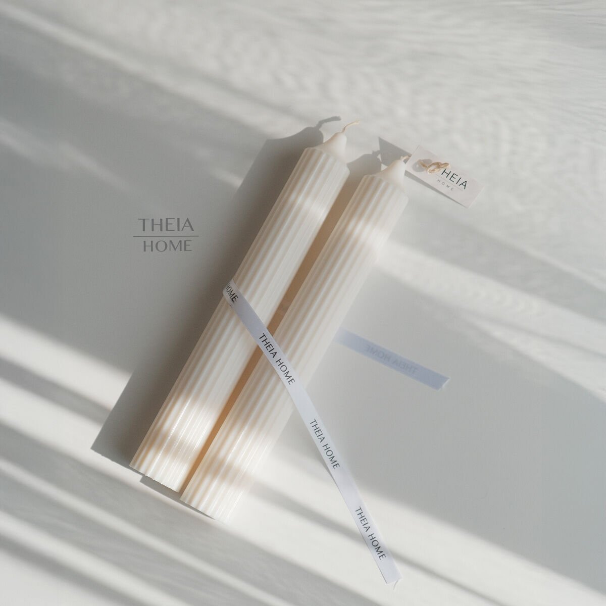 Kalın Sütun Model 2’li Soya Mum Seti (Standart Şamdanlara Uygun Değildir)