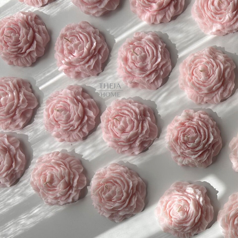 Şakayık Model Soya Mum – Vanilya Kokulu