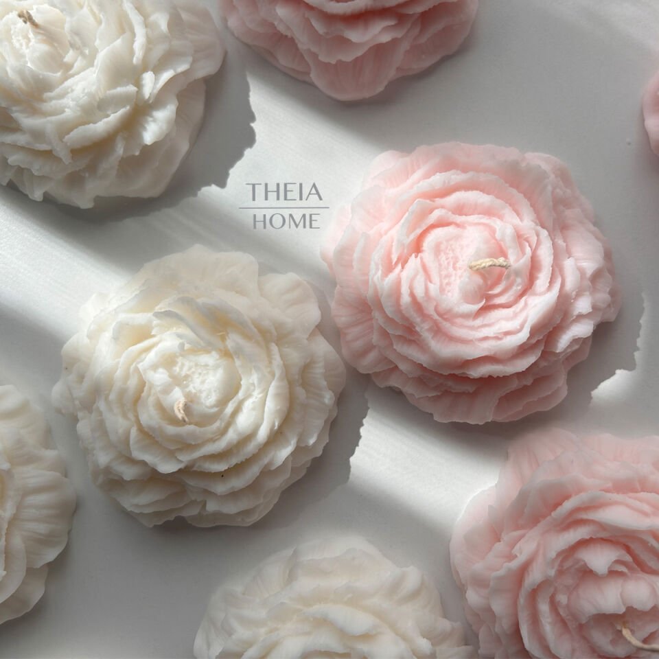 Şakayık Model Soya Mum – Vanilya Kokulu