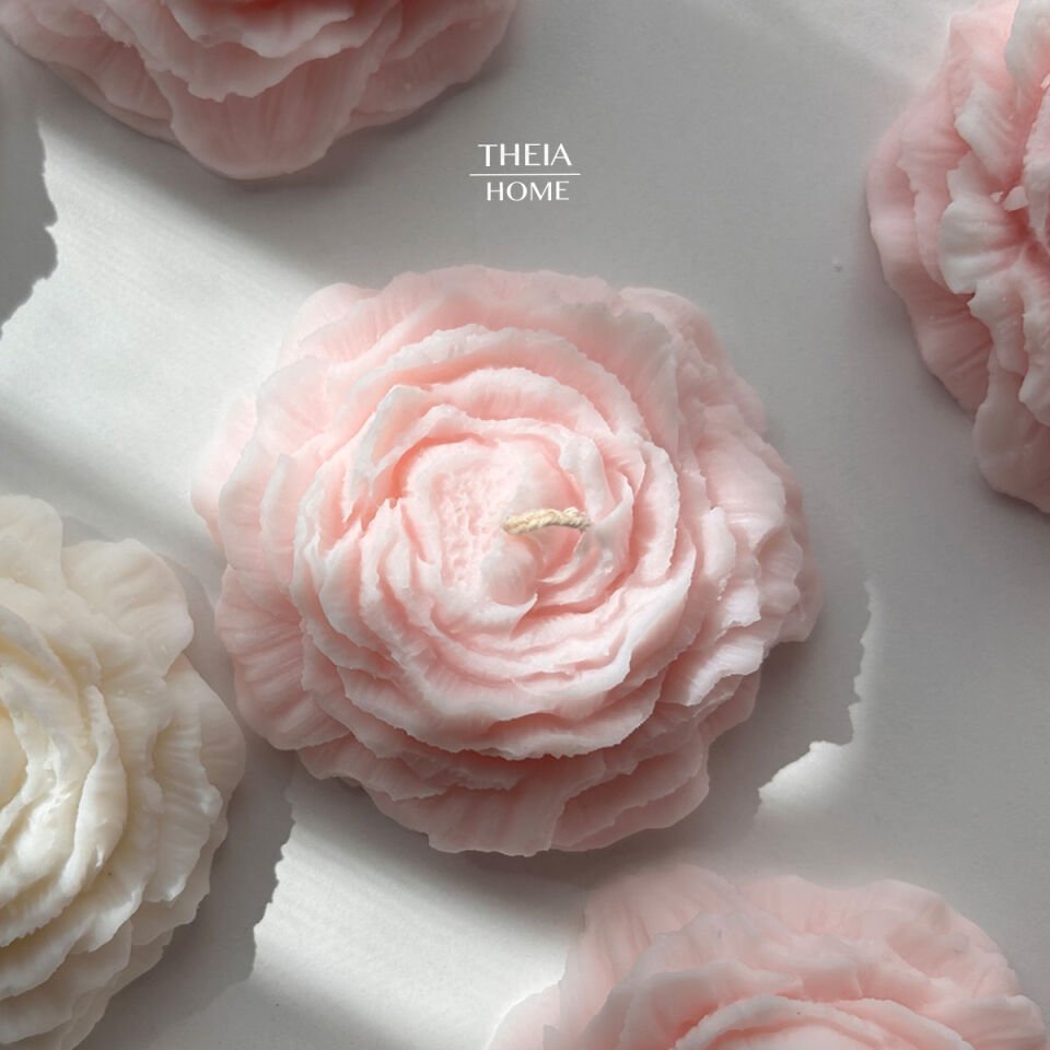 Şakayık Model Soya Mum – Vanilya Kokulu