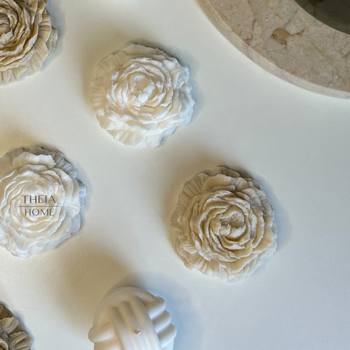 Şakayık Model Soya Mum – Vanilya Kokulu