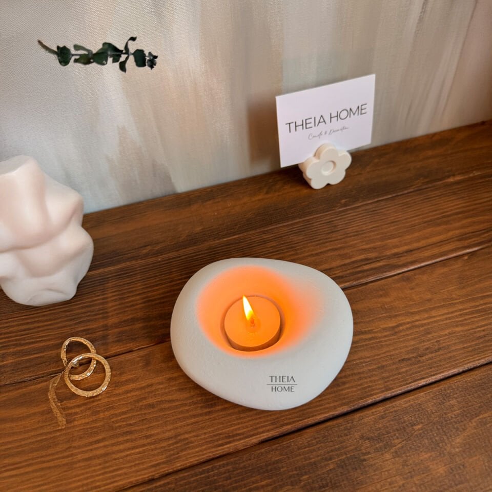 Dekoratif Tealight Mumluk – 1 Adet Tealight Mum Hediyeli