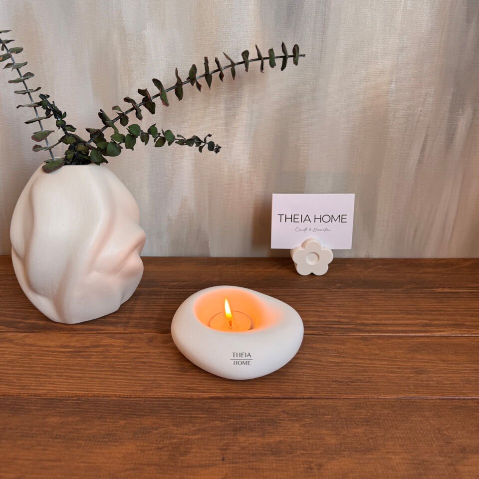 Dekoratif Tealight Mumluk – 1 Adet Tealight Mum Hediyeli