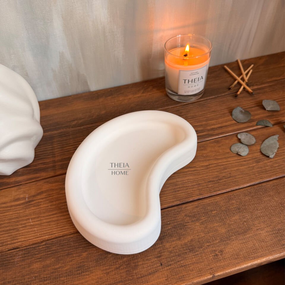 Yarım Ay Model Büyük Dekoratif Tabak