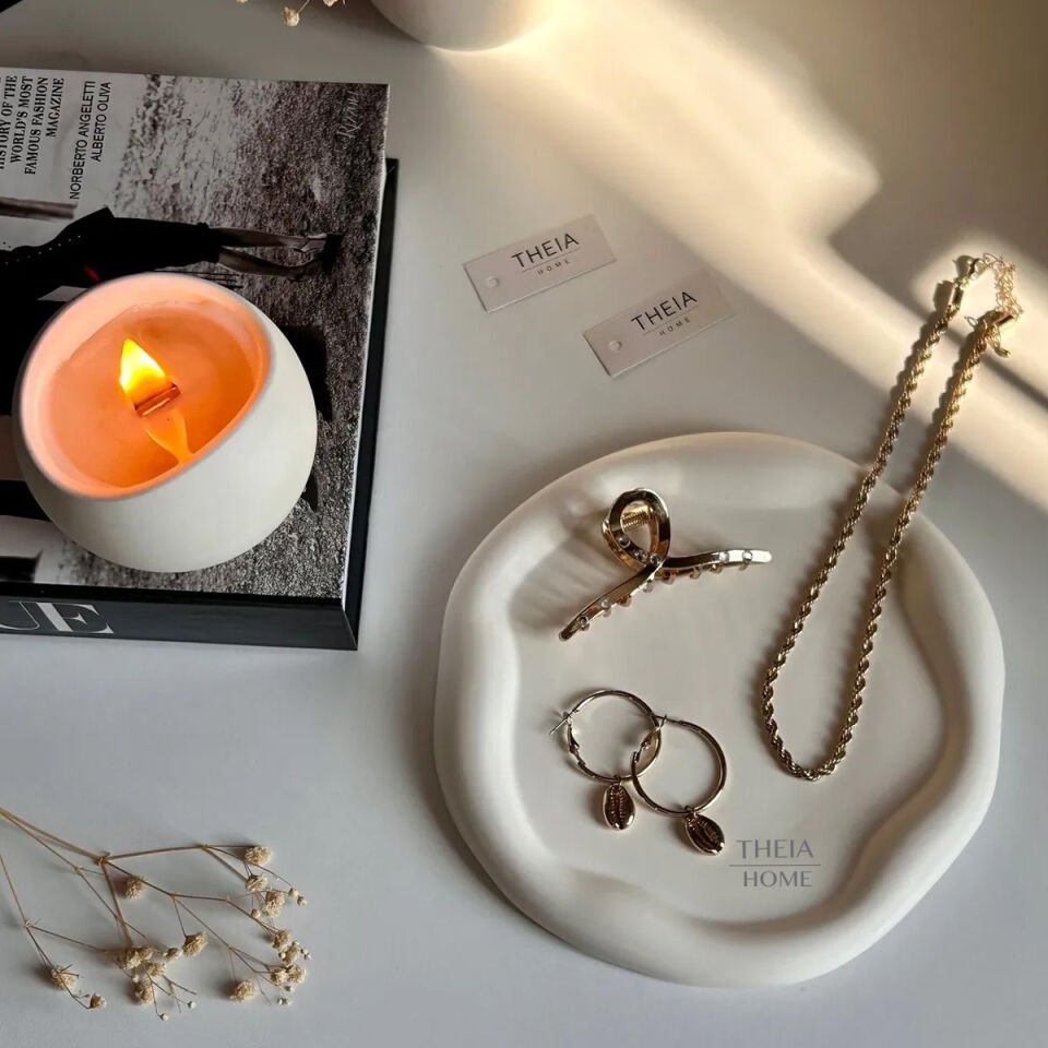 Bulut Yuvarlak Model Dekoratif Tabak