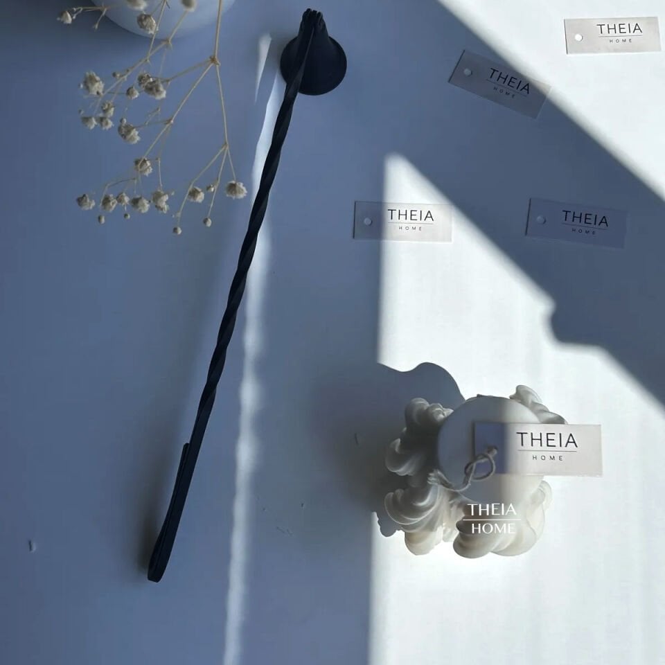 Dalgalı Model Vanilya Kokulu Soya Mum Doğal Renk